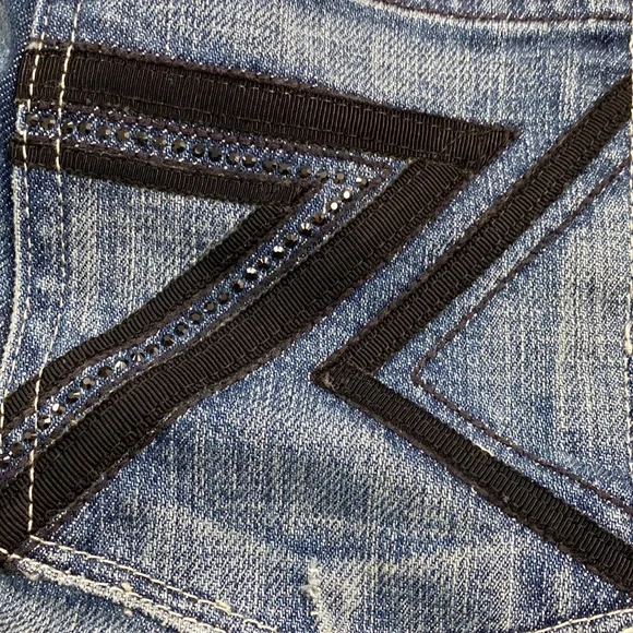 7 For All Mankind Vintage  Original Crystal Logo CottonStretch Jeans NeverUsed - Picture 14 of 16